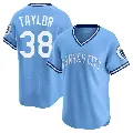 Men's No.38 Josh Taylor Kansas City Royals Light Blue Limited Throwback Cooperstown Collection Jersey