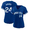 Youth No.24 Willie Aikens Kansas City Royals Royal Replica 2022 Alternate Jersey